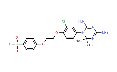CAS 20110-66-1 | 4-(2-(2-Chloro-4-(4,6-diamino-2,2-dimethyl-1,3,5-triazin-1(2H)-yl)phenoxy)ethoxy)benzene-1-sulfonyl fluoride