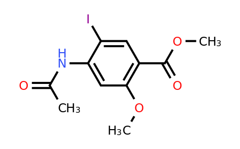 CAS 201214-53-1 | Methyl 4-acetamido-5-iodo-2-methoxybenzoate