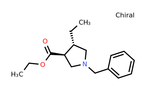 CAS 201228-21-9 | trans-3-Pyrrolidinecarboxylic acid, 4-ethyl-1-(phenylmethyl)-, ethyl ester,