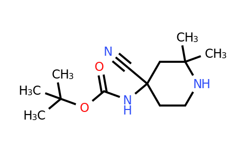 CAS 2023809-03-0 | tert-butyl N-(4-cyano-2,2-dimethyl-4-piperidyl)carbamate