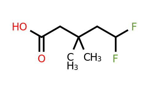 CAS 2026374-42-3 | 5,5-Difluoro-3,3-dimethylpentanoic acid