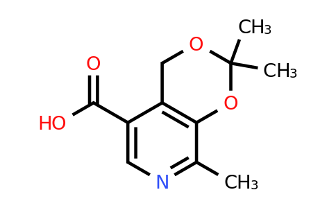 CAS 2027-66-9 | 2,2,8-trimethyl-2H,4H-[1,3]dioxino[4,5-c]pyridine-5-carboxylic acid