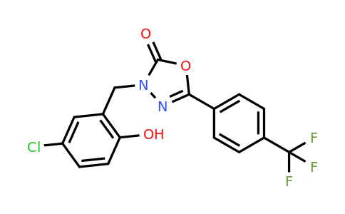 CAS 202821-81-6 | 3-(5-Chloro-2-hydroxybenzyl)-5-(4-(trifluoromethyl)phenyl)-1,3,4-oxadiazol-2(3H)-one