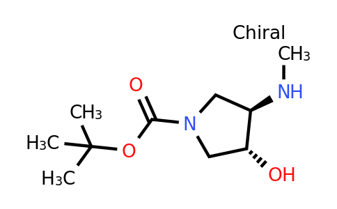 CAS 203503-49-5 | trans-tert-butyl-3-hydroxy-4-(methylamino)pyrrolidine-1-carboxylate