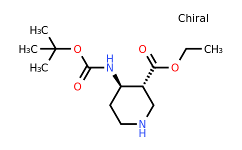 CAS 2036044-43-4 | ethyl trans-4-(tert-butoxycarbonylamino)piperidine-3-carboxylate