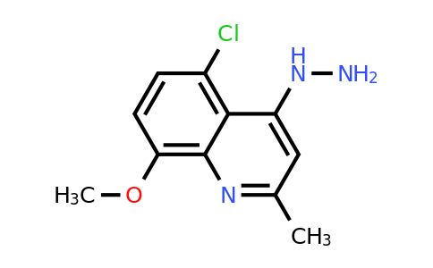 CAS 203626-34-0 | 5-Chloro-4-hydrazino-8-methoxy-2-methylquinoline