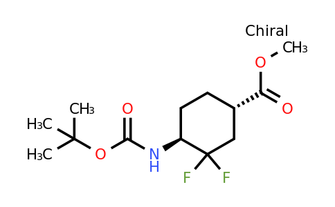 CAS 2042170-68-1 | methyl trans-4-{[(tert-butoxy)carbonyl]amino}-3,3-difluorocyclohexane-1-carboxylate