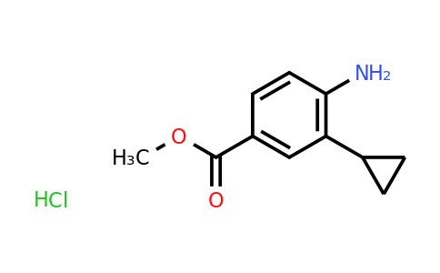 CAS 2044702-51-2 | Methyl 4-amino-3-cyclopropylbenzoate hydrochloride