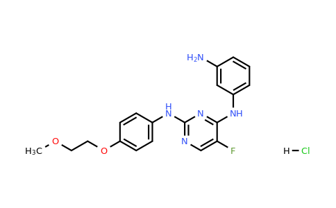 CAS 2044706-73-0 | N4-(3-Aminophenyl)-5-fluoro-N2-(4-(2-methoxyethoxy)phenyl)pyrimidine-2,4-diamine hydrochloride