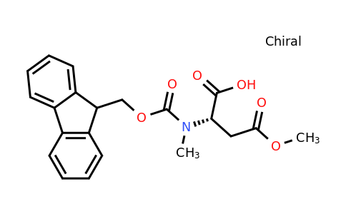 CAS 2044710-58-7 | (S)-2-((((9H-Fluoren-9-yl)methoxy)carbonyl)(methyl)amino)-4-methoxy-4-oxobutanoic acid