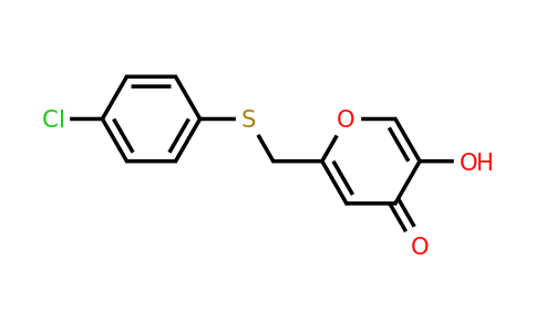 CAS 204503-11-7 | 2-(((4-chlorophenyl)thio)methyl)-5-hydroxy-4H-pyran-4-one