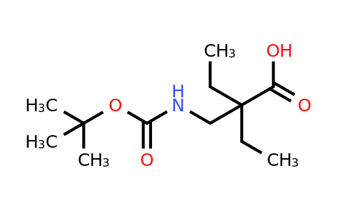 CAS 204514-21-6 | 2-({[(tert-butoxy)carbonyl]amino}methyl)-2-ethylbutanoic acid