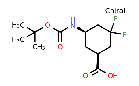 CAS 2055114-69-5 | (1s,5r)-5-((tert-butoxycarbonyl)amino)-3,3-difluorocyclohexane-1-carboxylic acid