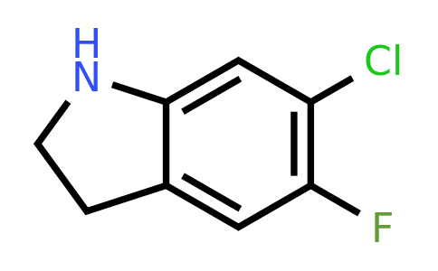 CAS 205584-67-4 | 6-Chloro-5-fluoro-2,3-dihydro-1H-indole