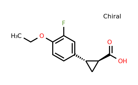 CAS 2055840-75-8 | (1S,2S)-rel-2-(4-ethoxy-3-fluorophenyl)cyclopropane-1-carboxylic acid