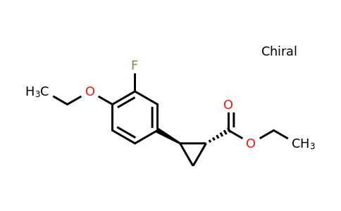 CAS 2055840-77-0 | ethyl trans-2-(4-ethoxy-3-fluoro-phenyl)cyclopropanecarboxylate