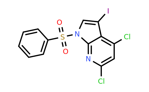 CAS 2055841-50-2 | 1-(benzenesulfonyl)-4,6-dichloro-3-iodo-1H-pyrrolo[2,3-b]pyridine