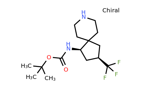 CAS 2055938-19-5 | tert-butyl N-[(2R,4R)-2-(trifluoromethyl)-8-azaspiro[4.5]decan-4-yl]carbamate