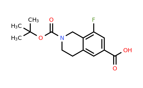 CAS 2058040-89-2 | 2-[(tert-butoxy)carbonyl]-8-fluoro-1,2,3,4-tetrahydroisoquinoline-6-carboxylic acid