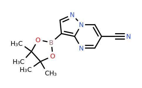 CAS 2058046-22-1 | 3-(tetramethyl-1,3,2-dioxaborolan-2-yl)pyrazolo[1,5-a]pyrimidine-6-carbonitrile