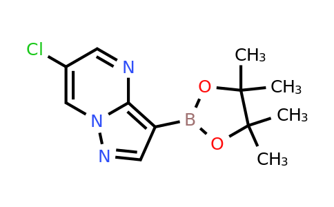 CAS 2058046-25-4 | 6-chloro-3-(tetramethyl-1,3,2-dioxaborolan-2-yl)pyrazolo[1,5-a]pyrimidine