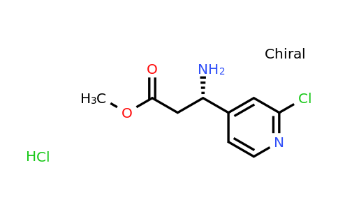 CAS 2059909-32-7 | Methyl (3S)-3-amino-3-(2-chloropyridin-4-yl)propanoate hydrochloride