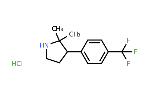 CAS 2059935-66-7 | 2,2-Dimethyl-3-[4-(trifluoromethyl)phenyl]pyrrolidine hydrochloride