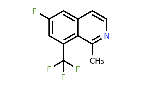 CAS 2059944-90-8 | 6-Fluoro-1-methyl-8-(trifluoromethyl)isoquinoline