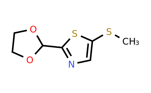CAS 2059948-18-2 | 2-(1,3-Dioxolan-2-yl)-5-(methylsulfanyl)-1,3-thiazole