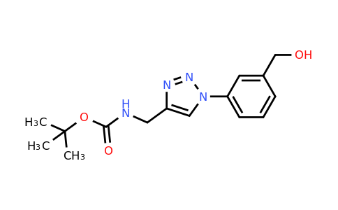 CAS 2059948-51-3 | tert-Butyl N-({1-[3-(hydroxymethyl)phenyl]-1H-1,2,3-triazol-4-yl}methyl)carbamate