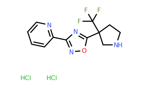 CAS 2059949-19-6 | 2-{5-[3-(trifluoromethyl)pyrrolidin-3-yl]-1,2,4-oxadiazol-3-yl}pyridine dihydrochloride