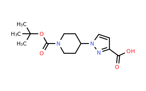 CAS 2059970-37-3 | 1-(1-(tert-Butoxycarbonyl)piperidin-4-yl)-1h-pyrazole-3-carboxylic acid