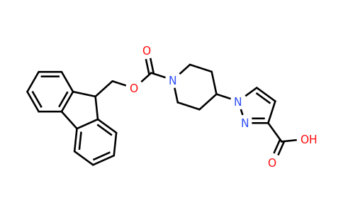 CAS 2059971-10-5 | 1-(1-{[(9H-fluoren-9-yl)methoxy]carbonyl}piperidin-4-yl)-1H-pyrazole-3-carboxylic acid