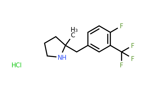 CAS 2060008-14-0 | 2-{[4-fluoro-3-(trifluoromethyl)phenyl]methyl}-2-methylpyrrolidine hydrochloride