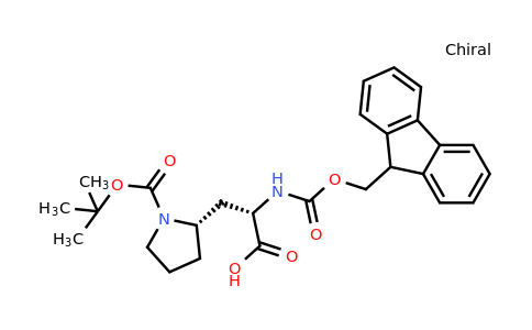 CAS 206060-57-3 | (2S)-3-[(2S)-1-tert-butoxycarbonylpyrrolidin-2-yl]-2-(9H-fluoren-9-ylmethoxycarbonylamino)propanoic acid