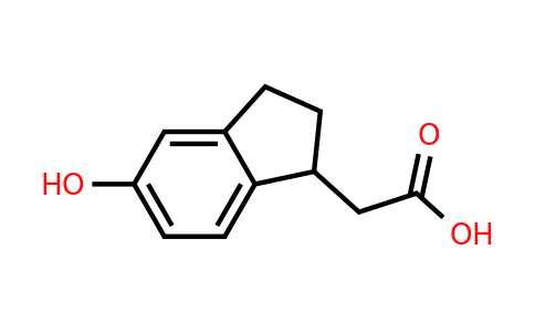 CAS 206112-59-6 | 2-(5-hydroxy-2,3-dihydro-1H-inden-1-yl)acetic acid