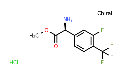 CAS 2061996-78-7 | (S)-Methyl 2-amino-2-(3-fluoro-4-(trifluoromethyl)phenyl)acetate hydrochloride