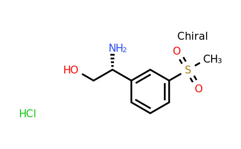 CAS 2061996-89-0 | (R)-2-Amino-2-(3-(methylsulfonyl)phenyl)ethanol hydrochloride