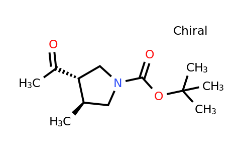 CAS 2062661-45-2 | tert-butyl (3S,4S)-3-acetyl-4-methylpyrrolidine-1-carboxylate