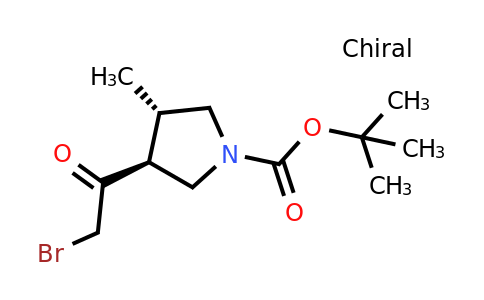 CAS 2062661-46-3 | tert-butyl (3S,4S)-3-(2-bromoacetyl)-4-methylpyrrolidine-1-carboxylate