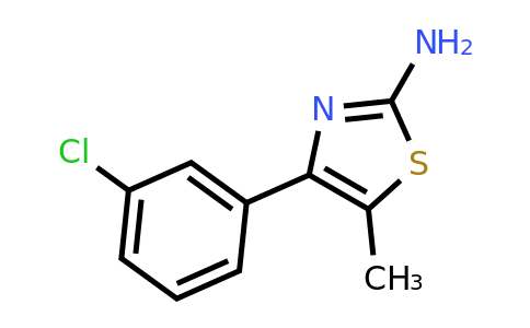 CAS 206555-32-0 | 4-(3-chlorophenyl)-5-methyl-1,3-thiazol-2-amine