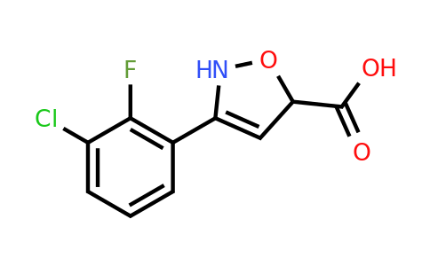 CAS 2068150-95-6 | 3-(3-chloro-2-fluoro-phenyl)-2,5-dihydroisoxazole-5-carboxylic acid