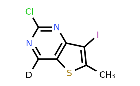 CAS 2070932-19-1 | 2-chloro-4-deuterio-7-iodo-6-methyl-thieno[3,2-d]pyrimidine