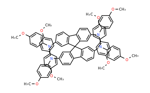 CAS 207739-72-8 | N2,N2,N2',N2',N7,N7,N7',N7'-Octakis(4-methoxyphenyl)-9,9'-spirobi[fluorene]-2,2',7,7'-tetraamine
