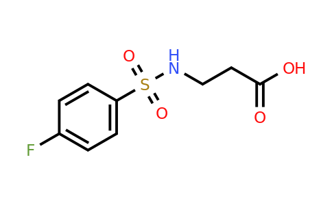 CAS 208121-88-4 | 3-(4-fluorobenzenesulfonamido)propanoic acid