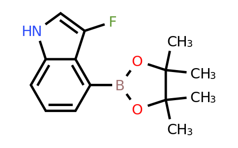 CAS 2083593-45-5 | 3-fluoro-4-(tetramethyl-1,3,2-dioxaborolan-2-yl)-1H-indole