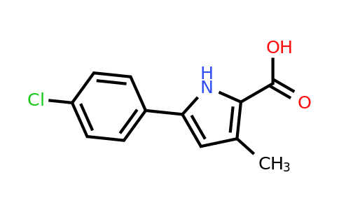 CAS 2088211-43-0 | 5-(4-Chlorophenyl)-3-methyl-1H-pyrrole-2-carboxylic acid