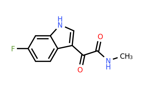 CAS 2089257-38-3 | 2-(6-Fluoro-1H-indol-3-yl)-N-methyl-2-oxoacetamide