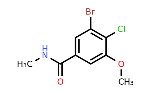 CAS 2089311-47-5 | 3-Bromo-4-chloro-5-methoxy-N-methylbenzamide