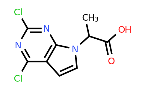 CAS 2089712-60-5 | 2-{2,4-dichloro-7H-pyrrolo[2,3-d]pyrimidin-7-yl}propanoic acid